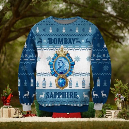 Bombay Sapphire Christmas Ugly Sweater 3D Gift For Men And Women