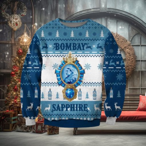 Bombay Sapphire Christmas Ugly Sweater 3D Gift For Men And Women