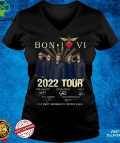 Bon Jovi 2022 Tour The Best Memories Never Fade Signed Shirt