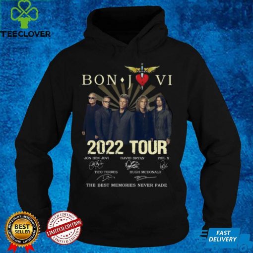 Bon Jovi 2022 Tour The Best Memories Never Fade Signed Shirt