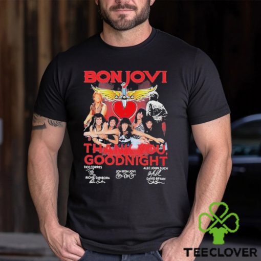 Bon Jovi 2024 Thank You, Goodnight Signatures T hoodie, sweater, longsleeve, shirt v-neck, t-shirt