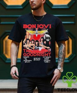 Bon Jovi 2024 Thank You, Goodnight Signatures T hoodie, sweater, longsleeve, shirt v-neck, t-shirt