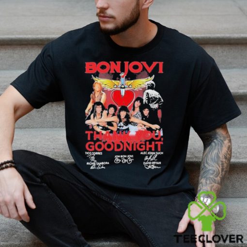 Bon Jovi 2024 Thank You, Goodnight Signatures T hoodie, sweater, longsleeve, shirt v-neck, t-shirt