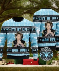 Bon Jovi It’s My Life Ugly Christmas Sweater Design Sweatshirt For Fans Gift