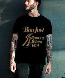 Bon Jovi Slippery When Wet Black T Shirts 2 Bon Jovi Slippery When Wet Black T Shirts