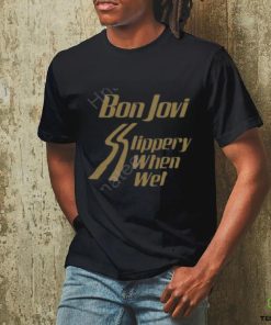 Bon Jovi Slippery When Wet Black T Shirts 3 Bon Jovi Slippery When Wet Black T Shirts