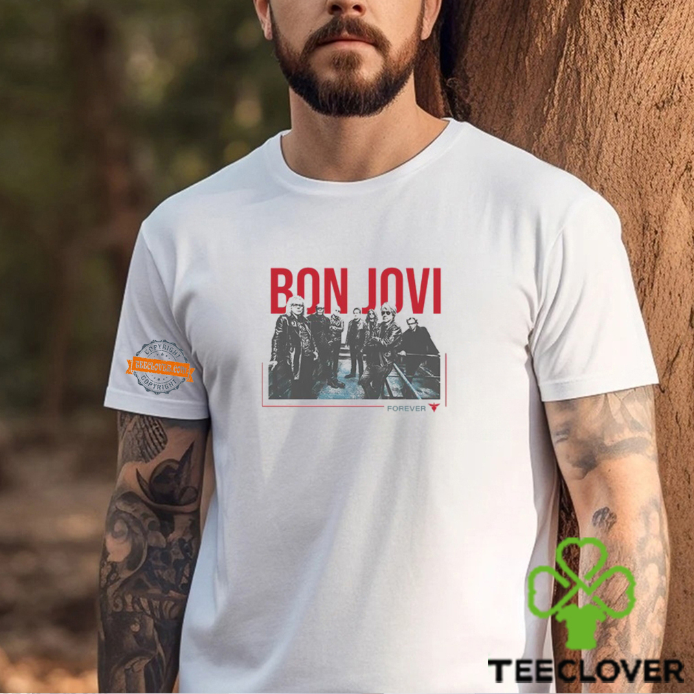 Bonjovi Forever Band Cut Out T Shirt Bonjovi Forever Band Cut Out T Shirt