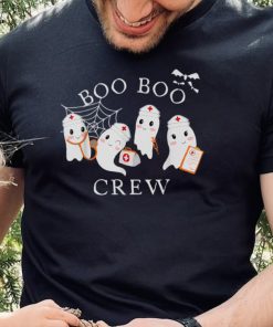 Boo Boo Crew Funny Nurse Halloween Cute Ghost Costume T Shirt