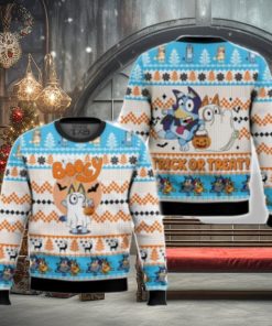 Booey Bluey Trick Or Treat Ugly Sweater