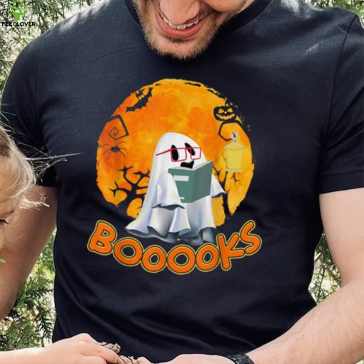 Booooks Ghost Shirt Boo Read Books Library Gift Teacher Teen T Shirt
