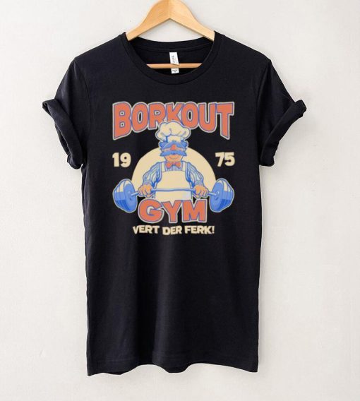 Borkout gym vert der ferk 1975 weight lifting with the swedish chef hoodie, sweater, longsleeve, shirt v-neck, t-shirt