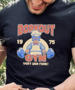 Borkout gym vert der ferk 1975 weight lifting with the swedish chef hoodie, sweater, longsleeve, shirt v-neck, t-shirt