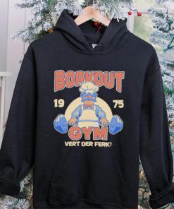 Borkout gym vert der ferk 1975 weight lifting with the swedish chef hoodie, sweater, longsleeve, shirt v-neck, t-shirt