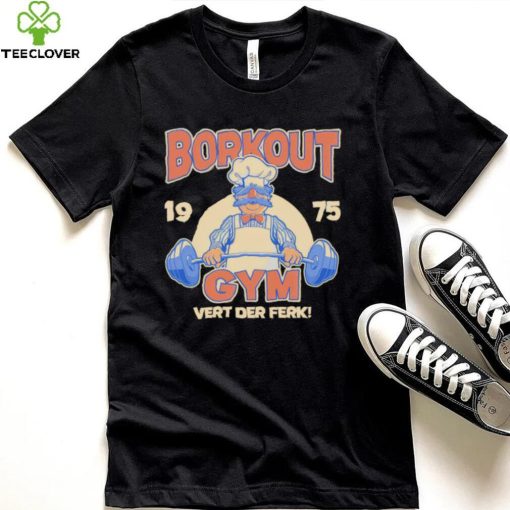 Borkout gym vert der ferk 1975 weight lifting with the swedish chef hoodie, sweater, longsleeve, shirt v-neck, t-shirt