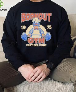 Borkout gym vert der ferk 1975 weight lifting with the swedish chef hoodie, sweater, longsleeve, shirt v-neck, t-shirt