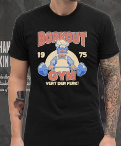 Borkout gym vert der ferk 1975 weight lifting with the swedish chef hoodie, sweater, longsleeve, shirt v-neck, t-shirt