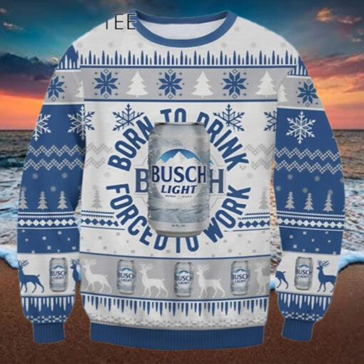Born to Drink Busch Light Ugly Sweater