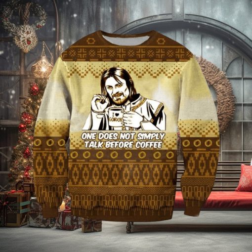 Boromir Lord Of The Rings I Love Gondor Knitted Ugly Xmas Sweater