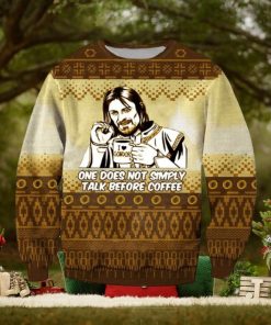 Boromir Lord Of The Rings I Love Gondor Knitted Ugly Xmas Sweater
