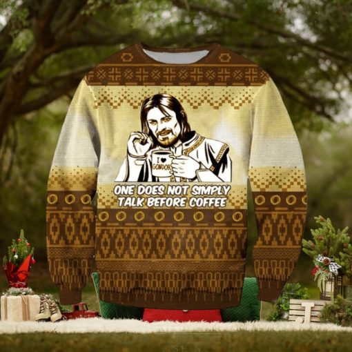 Boromir Lord Of The Rings I Love Gondor Knitted Ugly Xmas Sweater