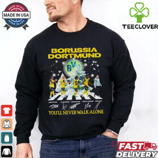 Borussia Dortmund 2024 Stars You’ll Never Walk Alone Signature Christmas shirt