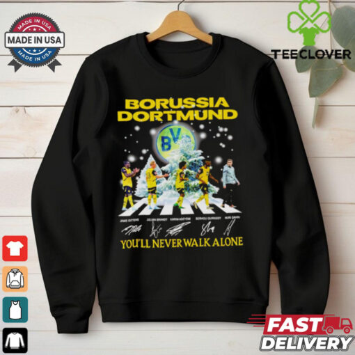 Borussia Dortmund 2024 Stars You’ll Never Walk Alone Signature Christmas shirt