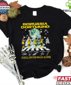 Borussia Dortmund 2024 Stars You’ll Never Walk Alone Signature Christmas shirt