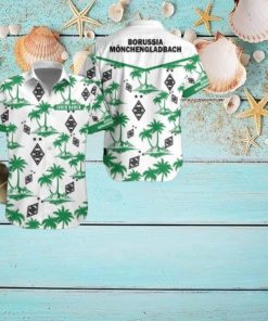 Borussia Monchengladbach Custom Name 3D Hawaii Shirt Coconut Pattern Beach Shirt