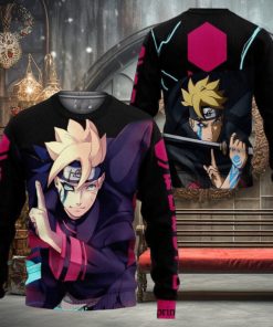 Boruto Uzumaki Naruto Manga Anime Knitted Ugly Xmas Sweater