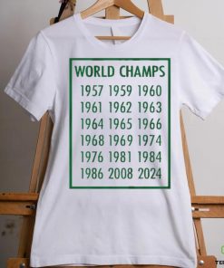 Boston Basketball 18 time World Champions 1957 2008 2024 Shirt