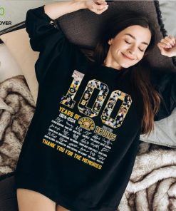 Boston Bruins 100 Years of 1924 2024 Thank You for the memories signatures hoodie, sweater, longsleeve, shirt v-neck, t-shirt