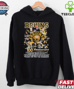 Boston Bruins 100th Anniversary 1924 2024 Thank You For The Memories T Shirt