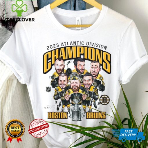 Boston Bruins 2022 2023 Atlantic Division Champions Caricatures Shirt