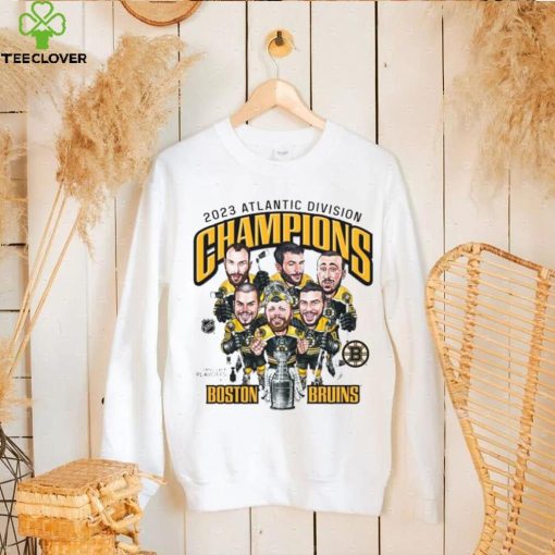 Boston Bruins 2022 2023 Atlantic Division Champions Caricatures Shirt