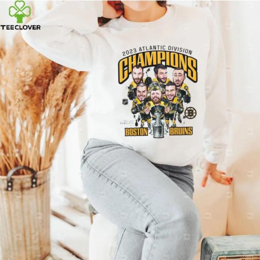 Boston Bruins 2022 2023 Atlantic Division Champions Caricatures Shirt