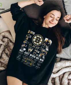 Boston Bruins 2024 Forever Not Just When We Win Signatures T Shirt