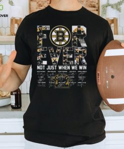 Boston Bruins 2024 Forever Not Just When We Win Signatures T Shirt