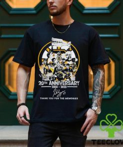 Boston Bruins 20th Anniversary 2003 – 2023 Thank You For The Memories Signature shirt