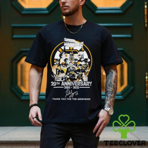 Boston Bruins 20th Anniversary 2003 – 2023 Thank You For The Memories Signature shirt