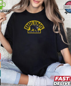Boston Bruins Alternate Logo Backer '47 Echo NHL T Shirt