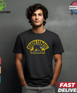 Boston Bruins Alternate Logo Backer '47 Echo NHL T Shirt