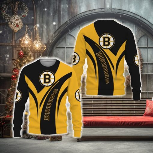Boston Bruins American Football Champion Day 3D Sweater Christmas For Fan Gift