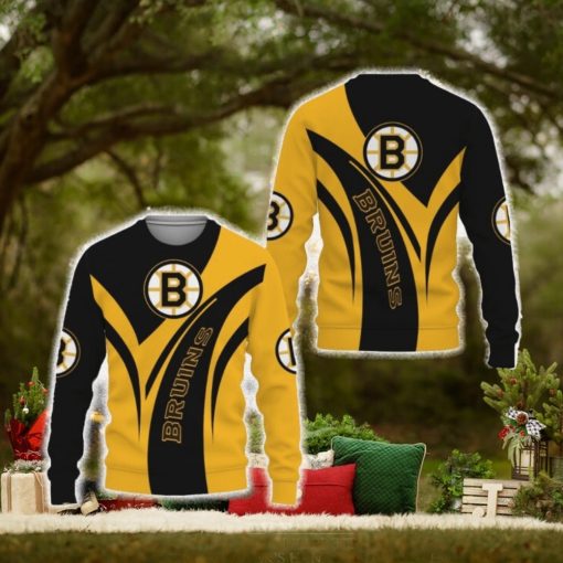 Boston Bruins American Football Champion Day 3D Sweater Christmas For Fan Gift