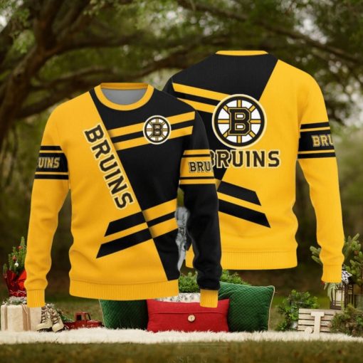 Boston Bruins Basic Pattern New Style Knitted Sweater