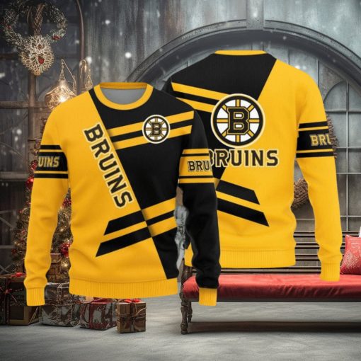 Boston Bruins Basic Pattern New Style Knitted Sweater