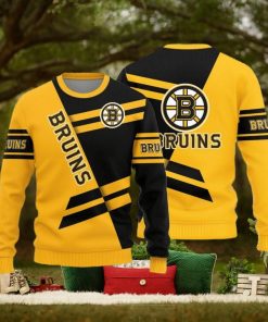 Boston Bruins Basic Pattern Ugly Christmas Sweater
