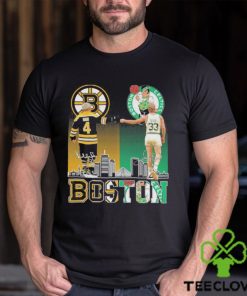 Boston Bruins Bobby Orr Boston Celtics Larry Bird The Legends Fan T Shirt