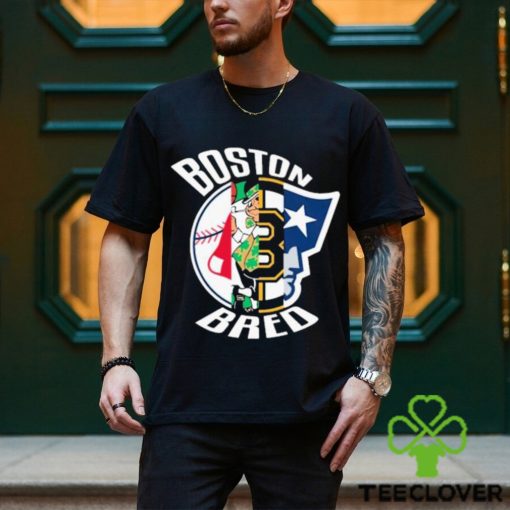 Boston Bruins Celtics Red Sox New England Patriots Boston Bred shirt