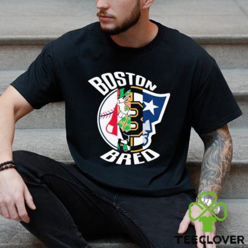 Boston Bruins Celtics Red Sox New England Patriots Boston Bred shirt