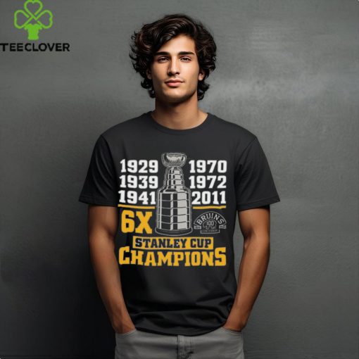 Boston Bruins Centennial 6x Stanley Champs Season Hockey 2024 T Shirt